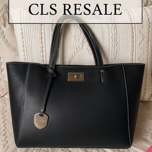 London Fog Black Tote Bag